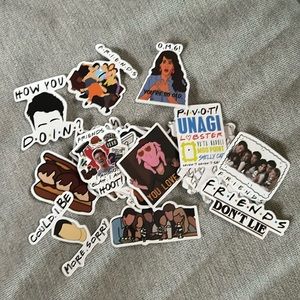 FRIENDS tv show funny stickers pack of 47